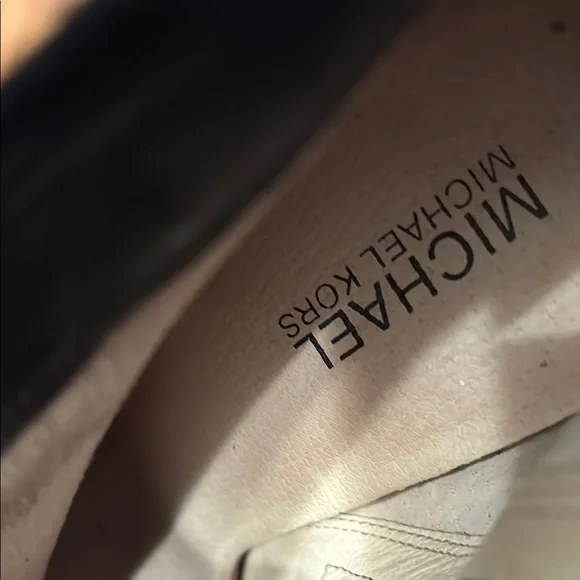 Michael Kors Black and Gold Ankle Boots Sleek Design - Picture 12 of 14